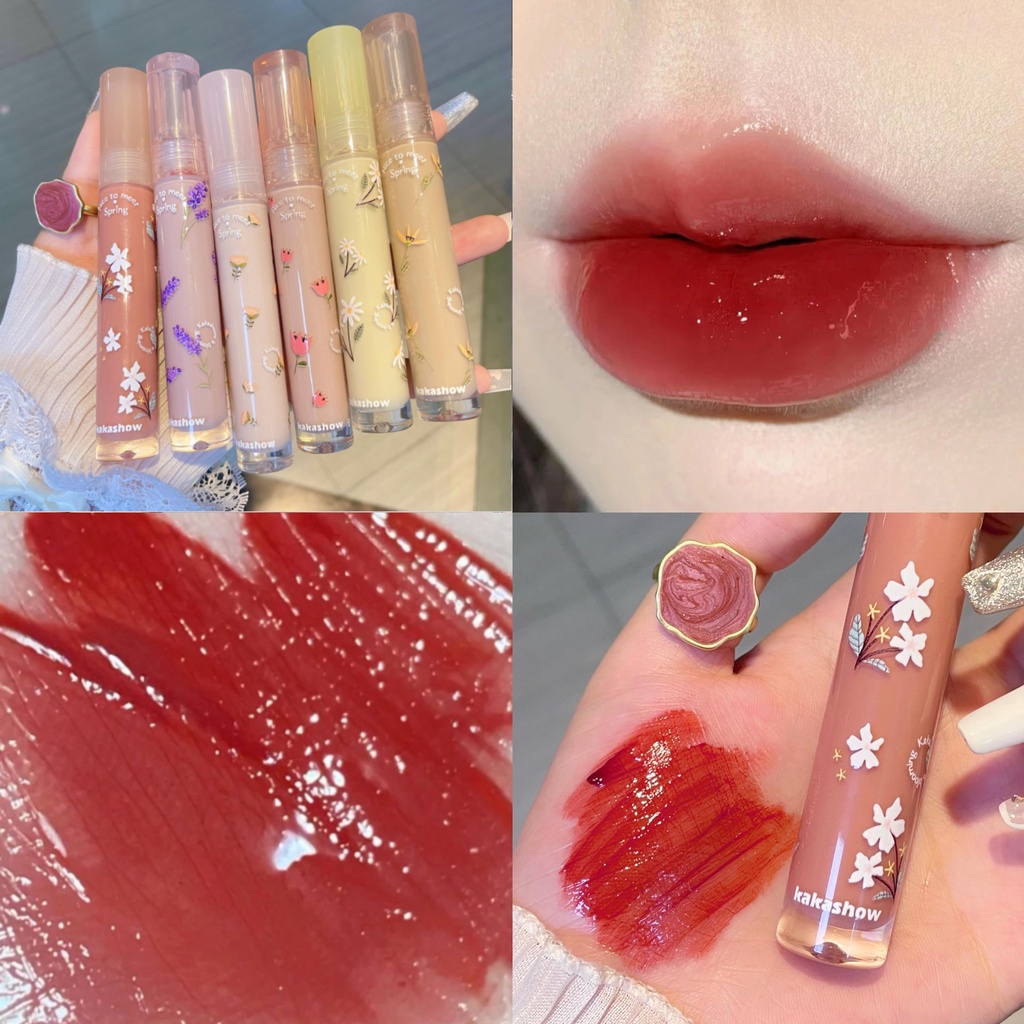 Son Bóng Dưỡng Ẩm Dạng Nước Màu Bóng Xinh Xắn