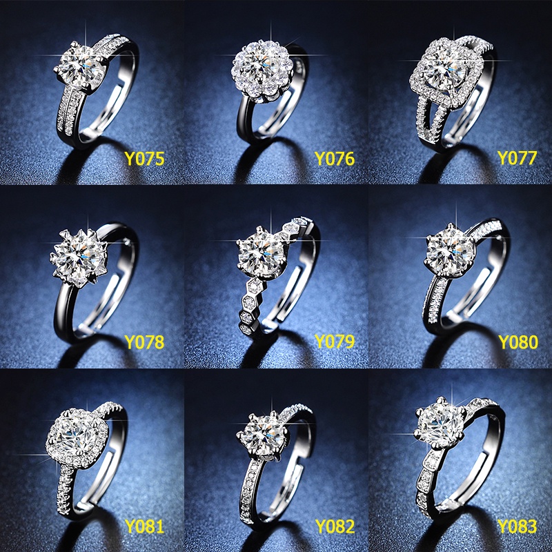 Nhẫn Cưới Nhân Tạo 1 Karat Six-JH01