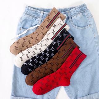 Vớ cotton họa tiết kẻ sọc thời trang phong cách Hàn Quốc cho nữ