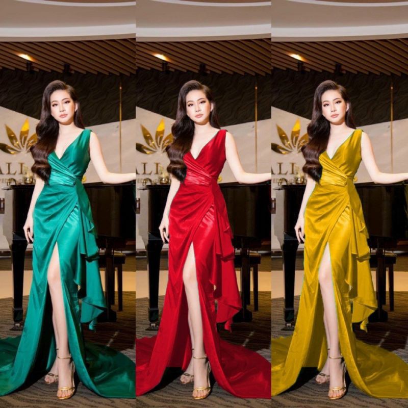 ĐẦM DẠ HỘI ĐUÔI CÁ XẺ ĐÙI PHỐI BÈO
