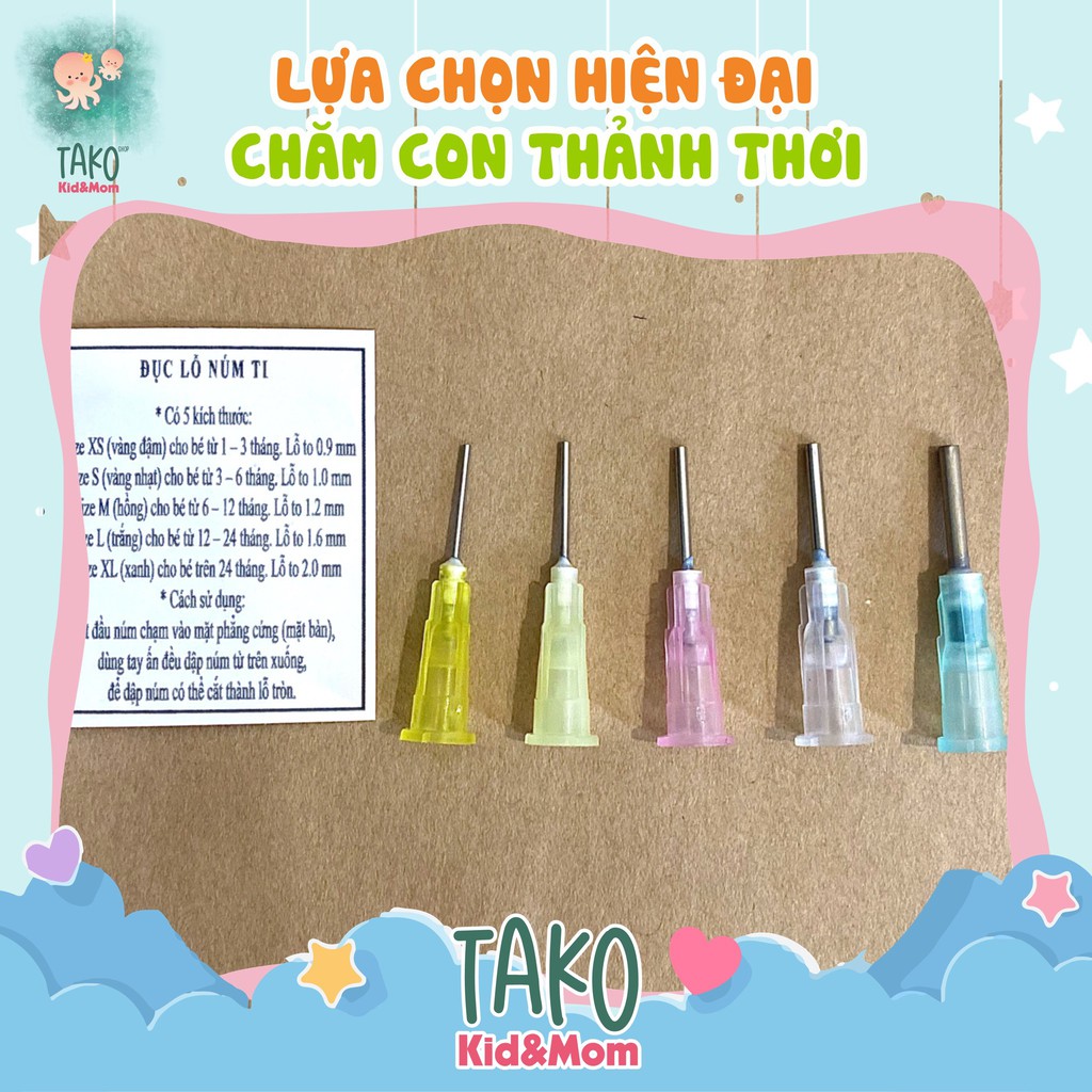 Đục, Dập Lỗ Núm Ty Cho Bé