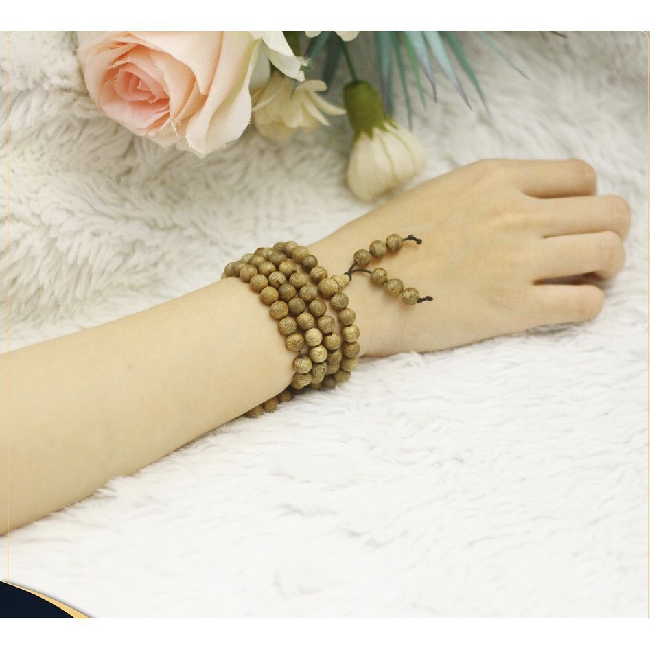 VÒNG TAY Chuỗi Hạt Trầm Hương 108 Hạt , Size 6 MM, Mùi Thơm Tự Nhiên | BigBuy360 - bigbuy360.vn