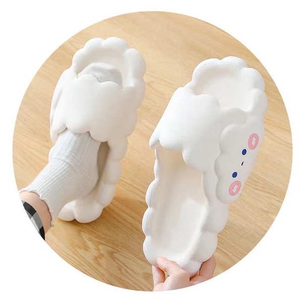 Dép nữ thời trang ulzzang Hàn Quốc Mei Mei cute nhựa EVA cao cấp đi cực êm mềm chân độn đế siêu Hot TH-77