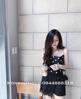 Áo 2 dây chấm bi