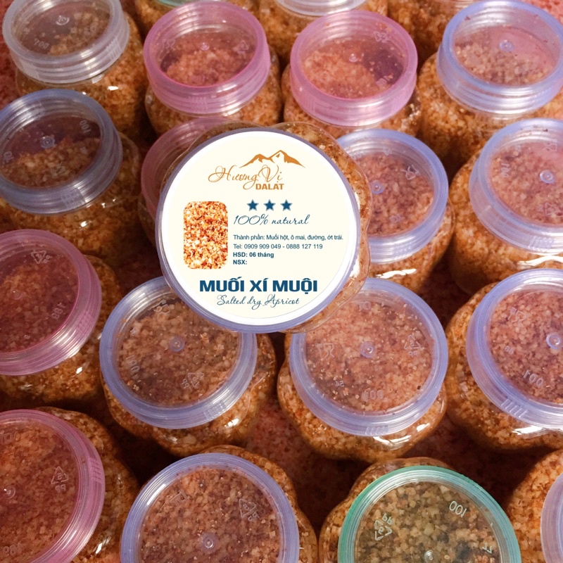 Hủ 100G muối xí muội chấm trái cây siêu ngon - Đặc sản Đà Lạt