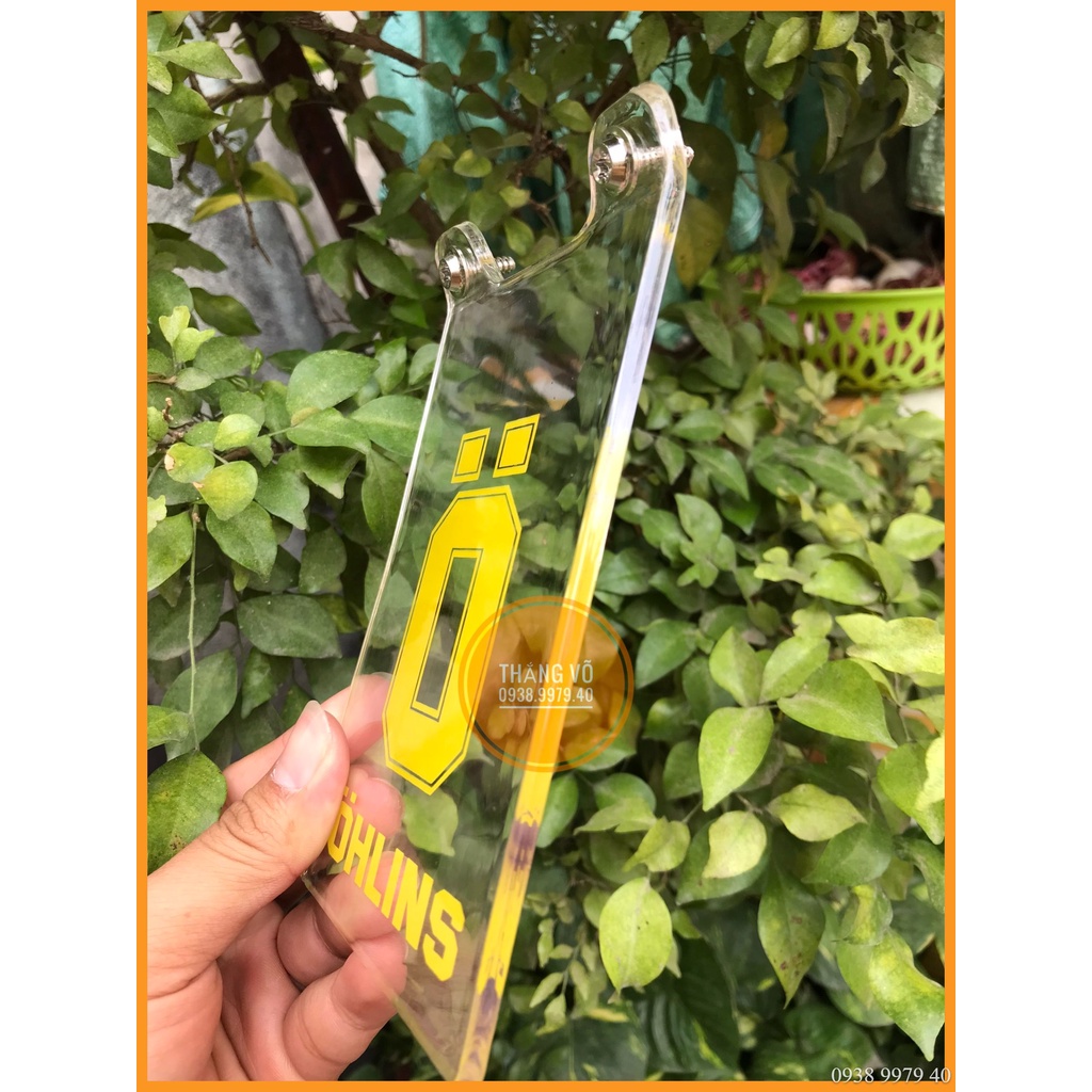 Mica che phuộc Exciter 150 tặng kèm ốc Inox, Chắn bùn Exciter 150 mica che phuộc loại dày đồ chơi phụ kiện Ex 150 Excite