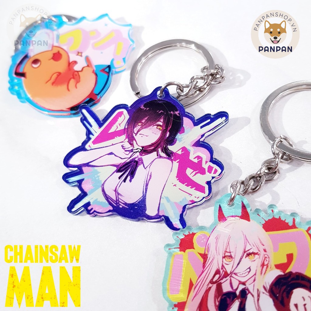 Móc khóa Anime DELUXE Chainsaw Man 7 nhân vật (6cm) Power, Denji, Reze, Makima