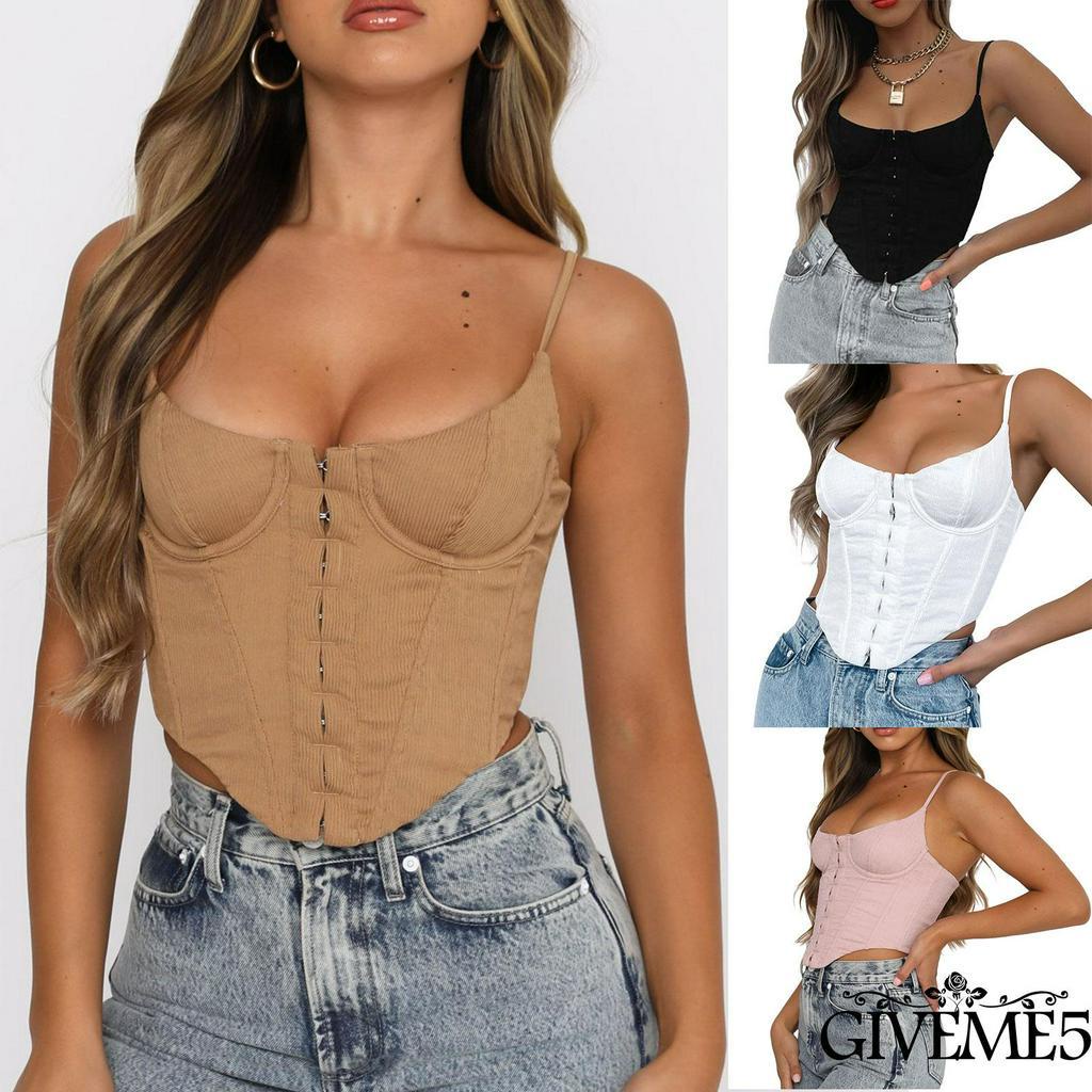 Áo hai dây lửng hở eo quyến rũ thời trang dành cho nữ