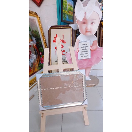 Khung Bằng Khen A4 màu Bạc thời thượng,mặt phim nhựa
