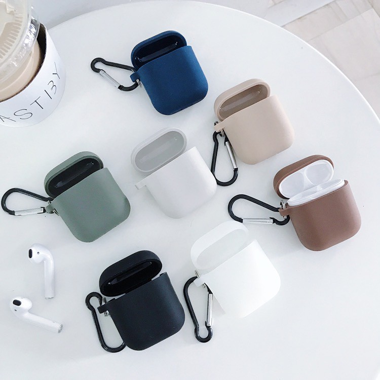 Vỏ bảo vệ bao đựng tai nghe case airpod 1, inpods i12 silicon dẻo nhiều màu chống va đập