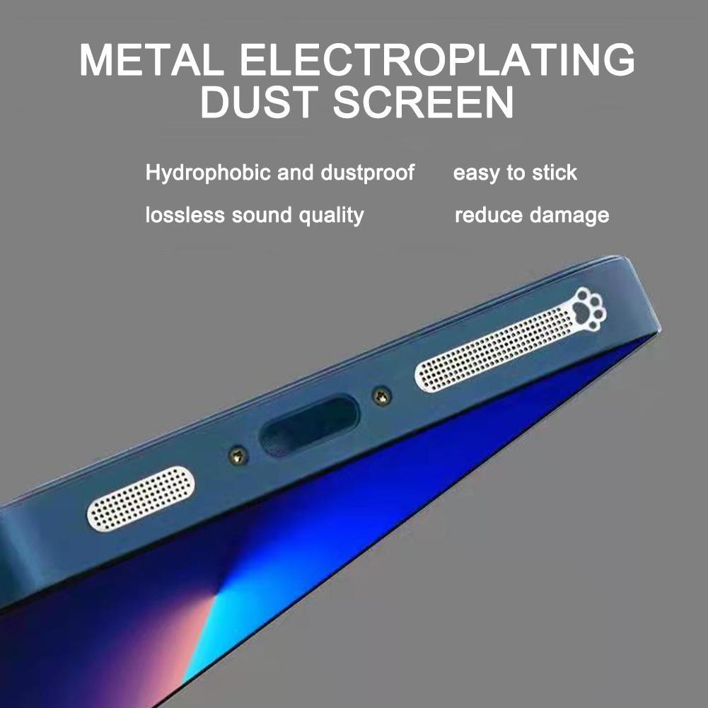 4 Miếng Lọc Bụi Kim Loại Cho Loa Điện Thoại Apple 13ProMax IPhone12Mini W6F6