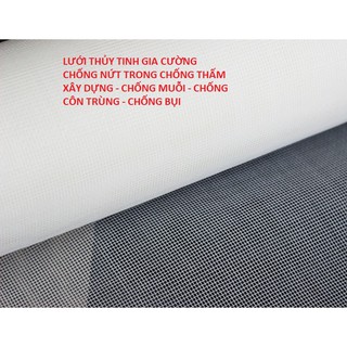 Combo 10 mét Lưới thủy tinh gia cường - chống nứt sử dụng với chất chống thấm loại khổ 50cm