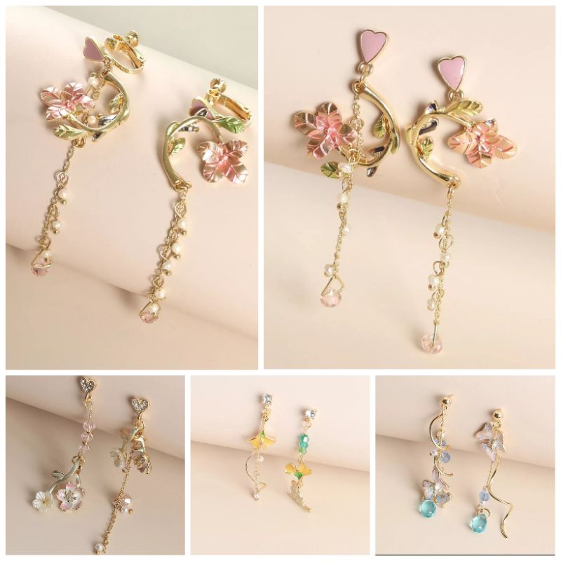 Kathy's shop - Bông tai dáng dài phong cách điệu đà, thanh lịch, cổ trang