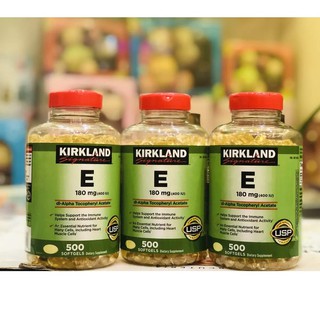 Date t5.25 vitamin e 180mg kirkland 500 viên - mỹ