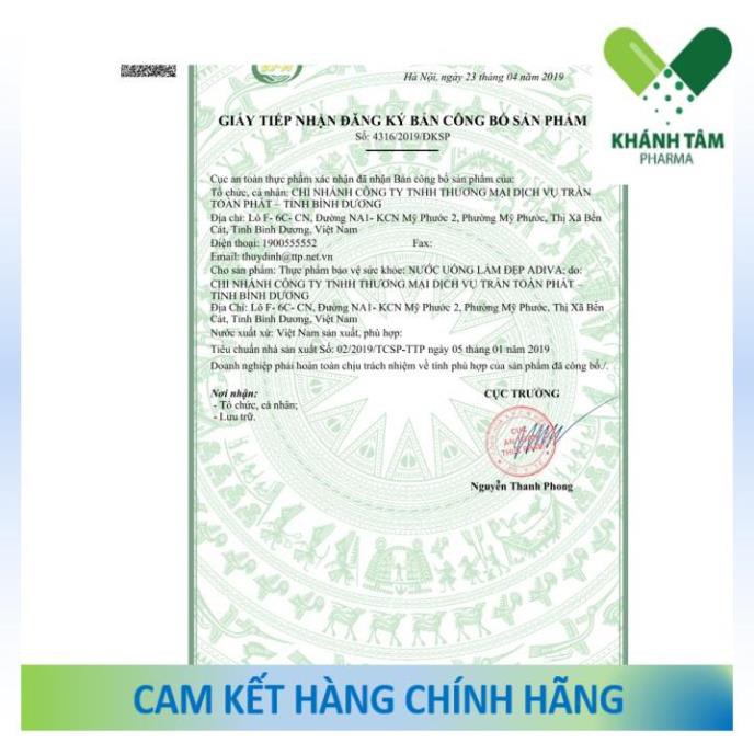 [Date mới nhất] ADIVA Collagen - Nước uống collagen [colagen, avida] _Khánh Tâm | BigBuy360 - bigbuy360.vn