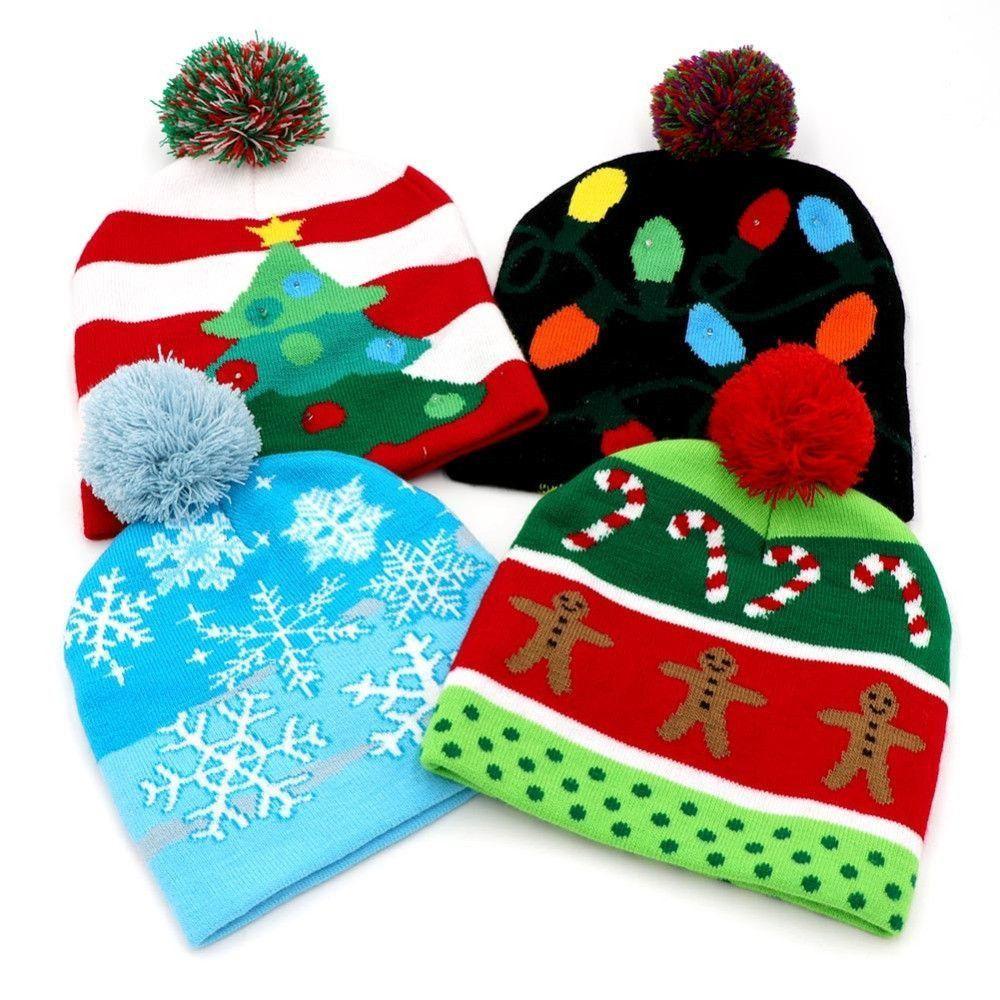 Mũ beanie Họa Tiết Hoạt Hình Phong Cách Giáng Sinh