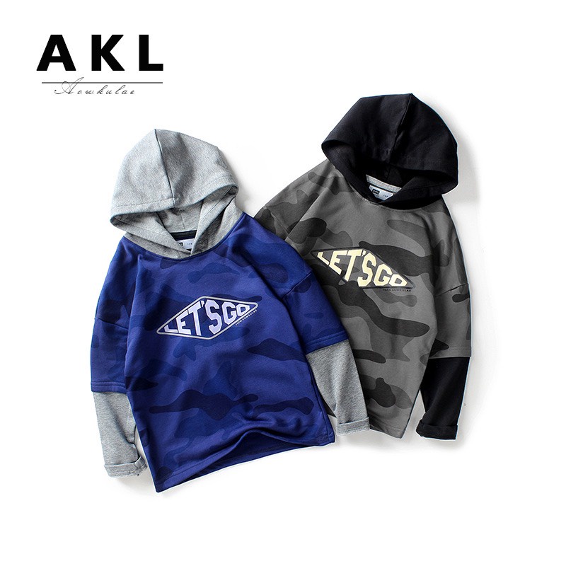 Áo khoác nỉ có mũ bé trai size đại AKL, áo hoodie phong cách Hàn Quốc cho bé 9 đến 14 tuổi nặng 30kg đến 45kg