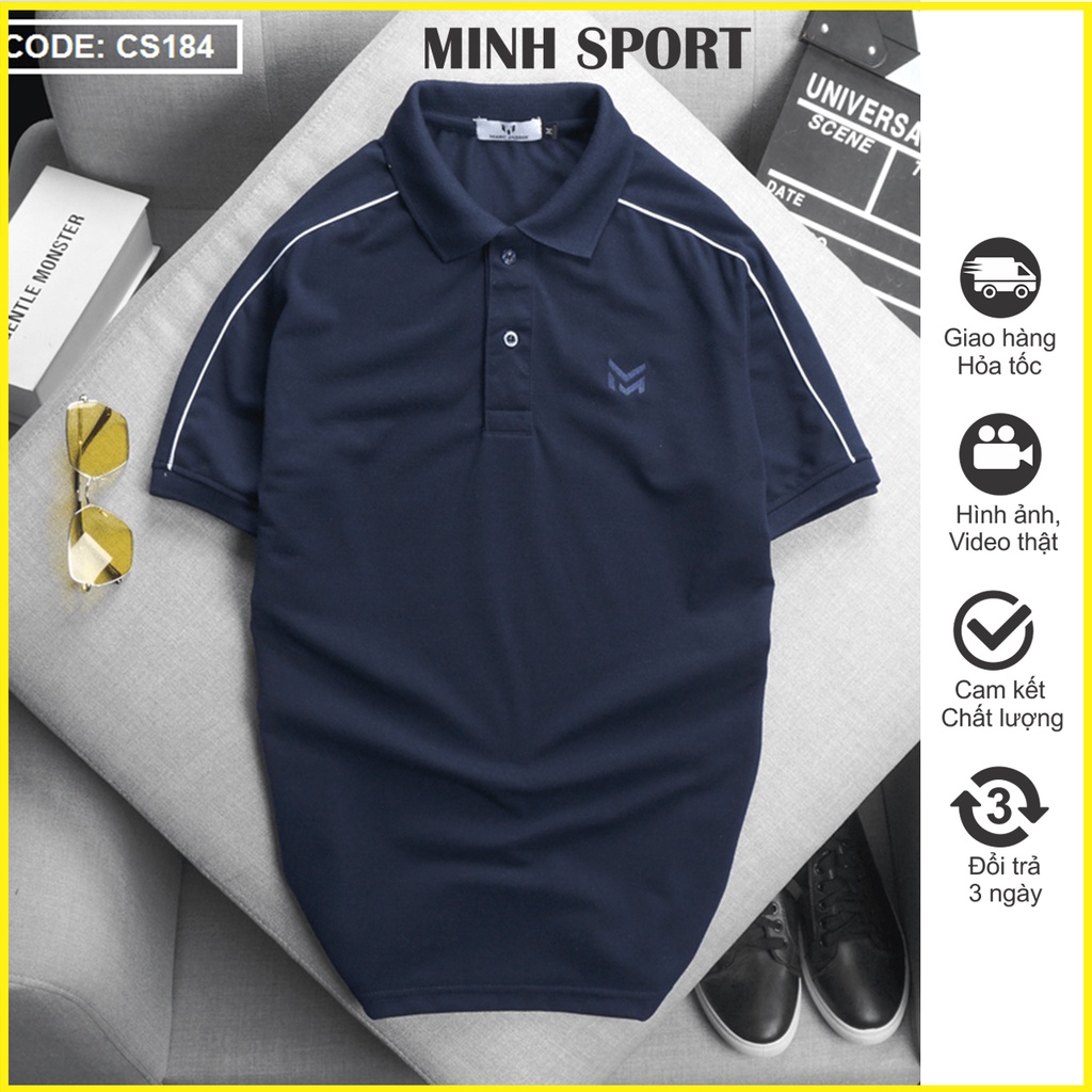 Áo Thun Polo Nam Trơn Ngắn Tay Cổ Bẻ Thời Trang Basic, Vải Thun Cá Sấu Mặc Mát, Thấm Hút Mồ Hôi Tốt mã AO.40