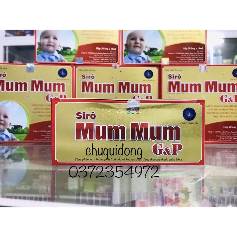 Siro Mum mum gp giúp bé ăn ngon tiêu hoá khoẻ
