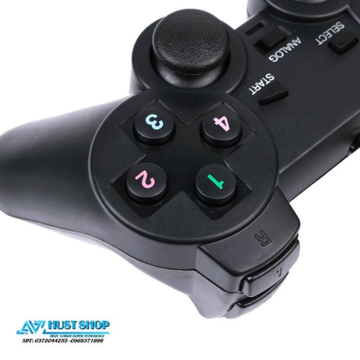 Tay Cầm Chơi Game PS2, PS3, PS4, Game giả lập 4 nút, có dây có rung kết nối USB cho PC / Laptop
