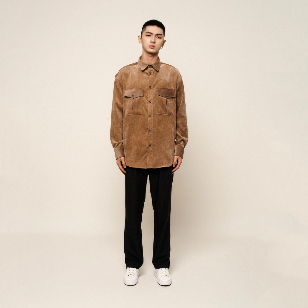 Áo Sơ Mi Dài Tay Cổ Đức Nam Nhung Tăm UNICUS Pierre Shirt | BigBuy360 - bigbuy360.vn