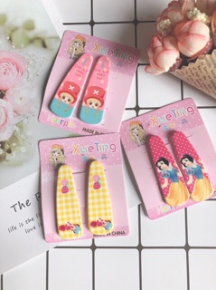 Vỉ 2 chiếc kẹp tóc búp bê Elsa cho bé cực xinh