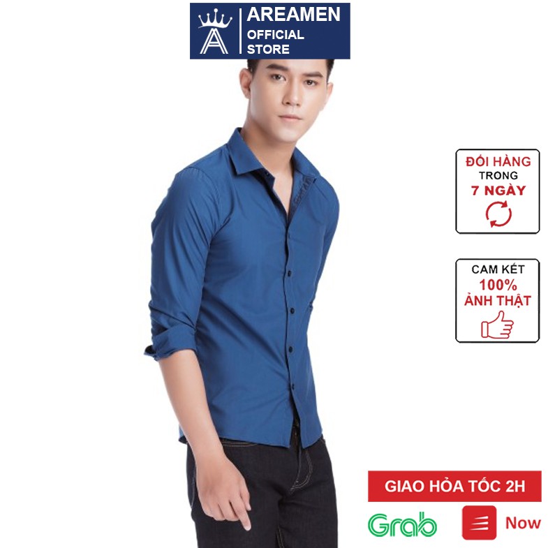 Áo sơ mi nam cao cấp công sở Vesca chất lụa cotton co giãn thoải mái form rộng A1