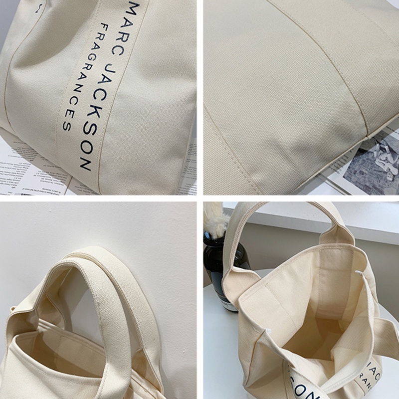 Túi vải in chữ IELGY thời trang cho nữ