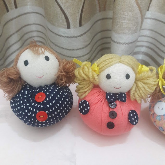 Búp bê lật đật, búp bê handmade bằng vải