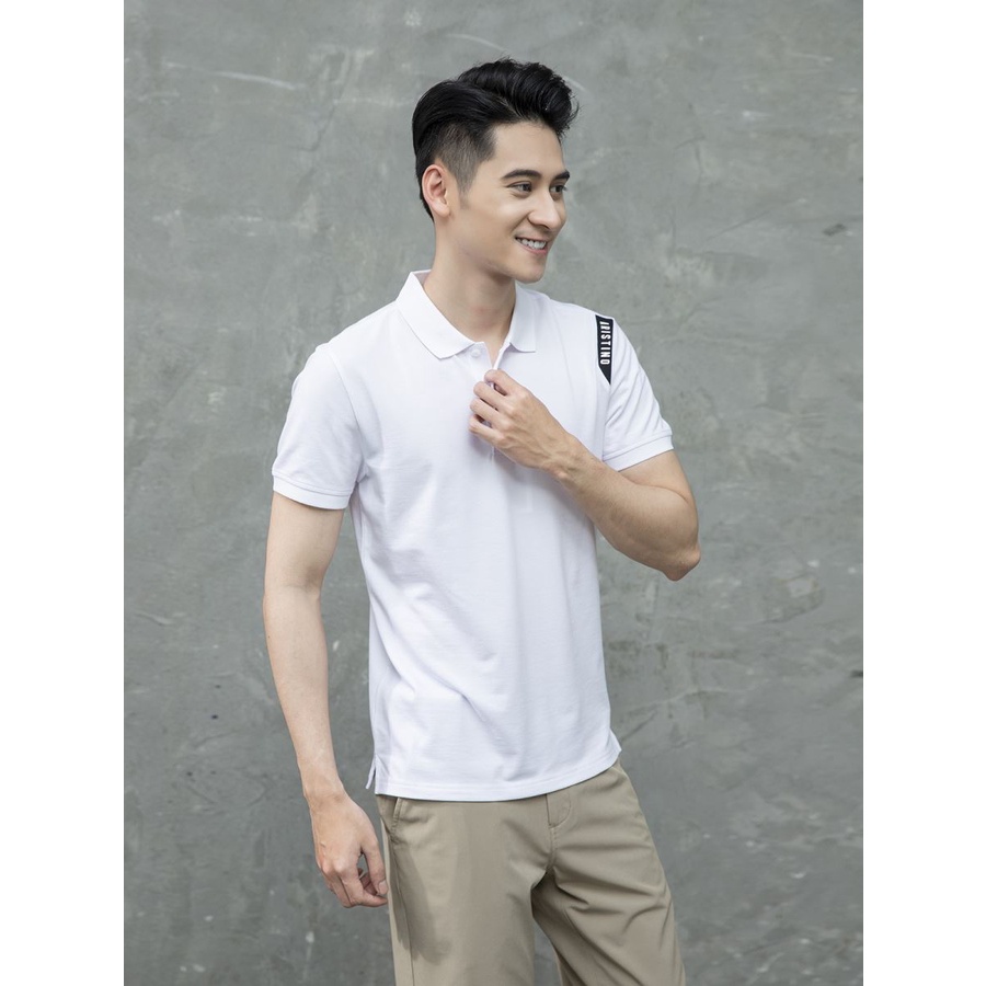 Áo thun polo nam Aristino APS008S1 phông có cổ bẻ dáng slim fit ôm nhẹ trơn màu vải cotton cao cấp mềm mại