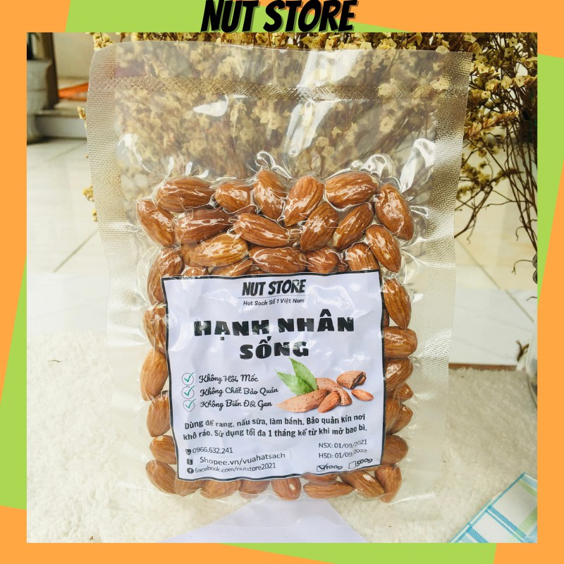 Hạt hạnh nhân sống  Nut Store 100g