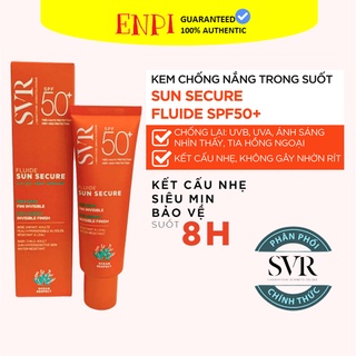 Kem chống nắng trong suốt svr sun secure fluide spf50+