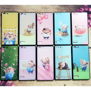 Ốp lưng Oppo Neo 7 A33 viền dẻo hình bóng hình chú heo dễ thương