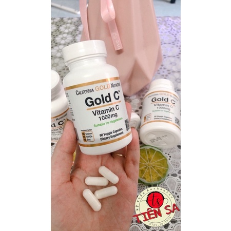 Viên Vitamin C Trắng Da 1000mg - California Gold Nutrition (Order tại Mỹ)