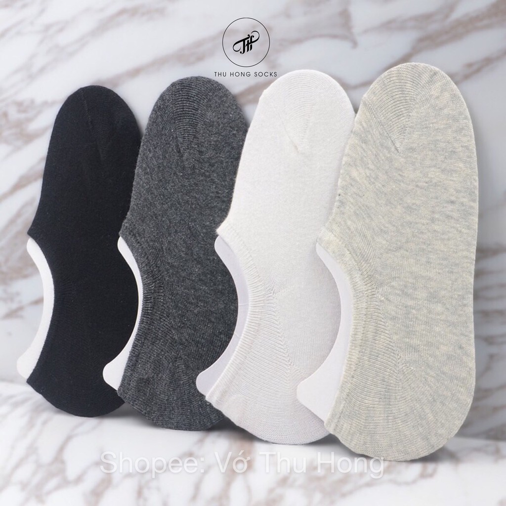 Tất Lười Nam, Vớ Nam đi giày lười có đệm cao su chống trượt gót chân TH Socks 02