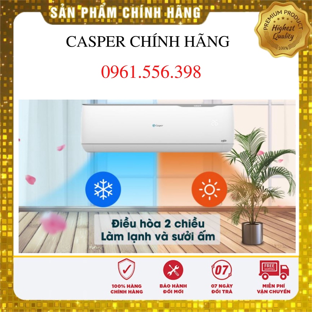 Điều hòa Casper 18000 BTU 2 chiều SH-18FS32, mới 100%, hàng chính hãng  giá kho