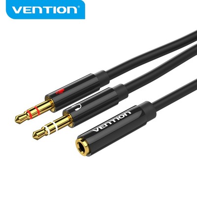 Cáp âm thanh Vention 2 TRS 3.5mm hỗ trợ gọi Hifi âm thanh rõ nét OMTP/ CITA