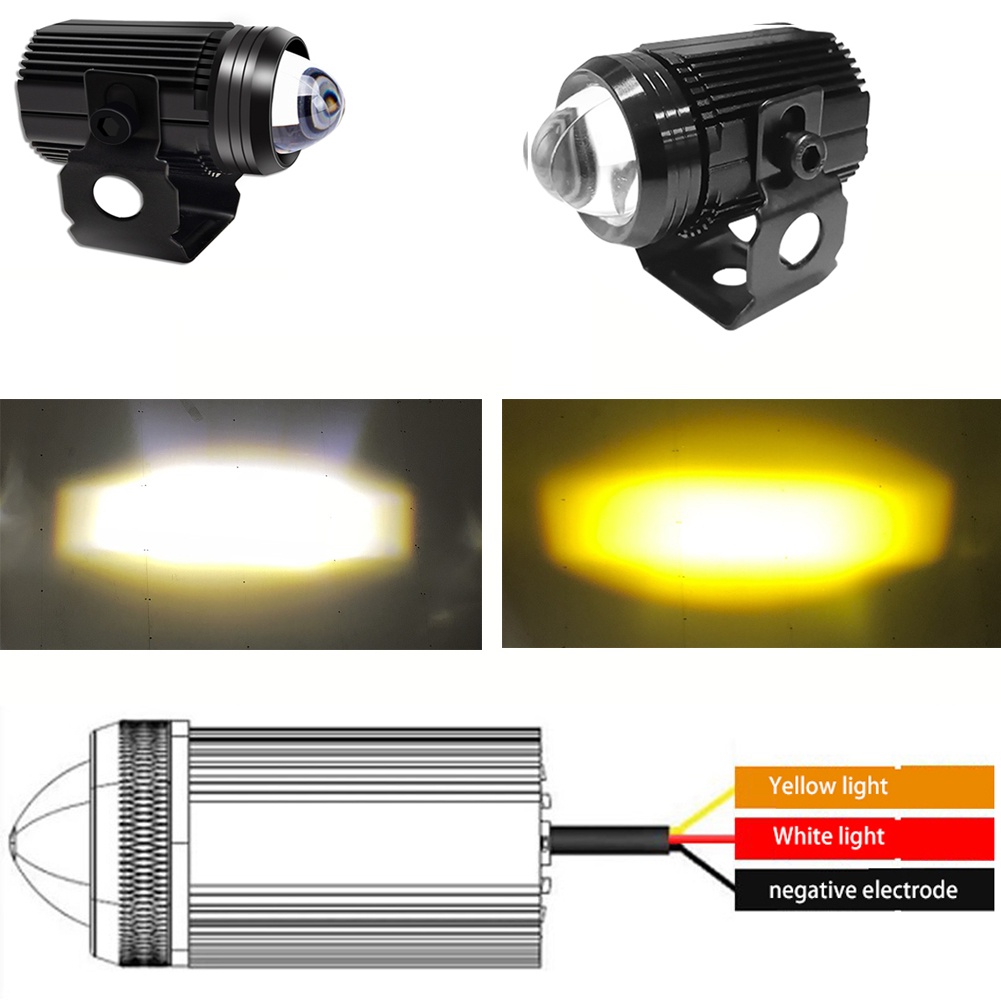 Đèn Pha LED H6 BA20D H4 Mini Chống Thấm Nước Cho Xe Máy