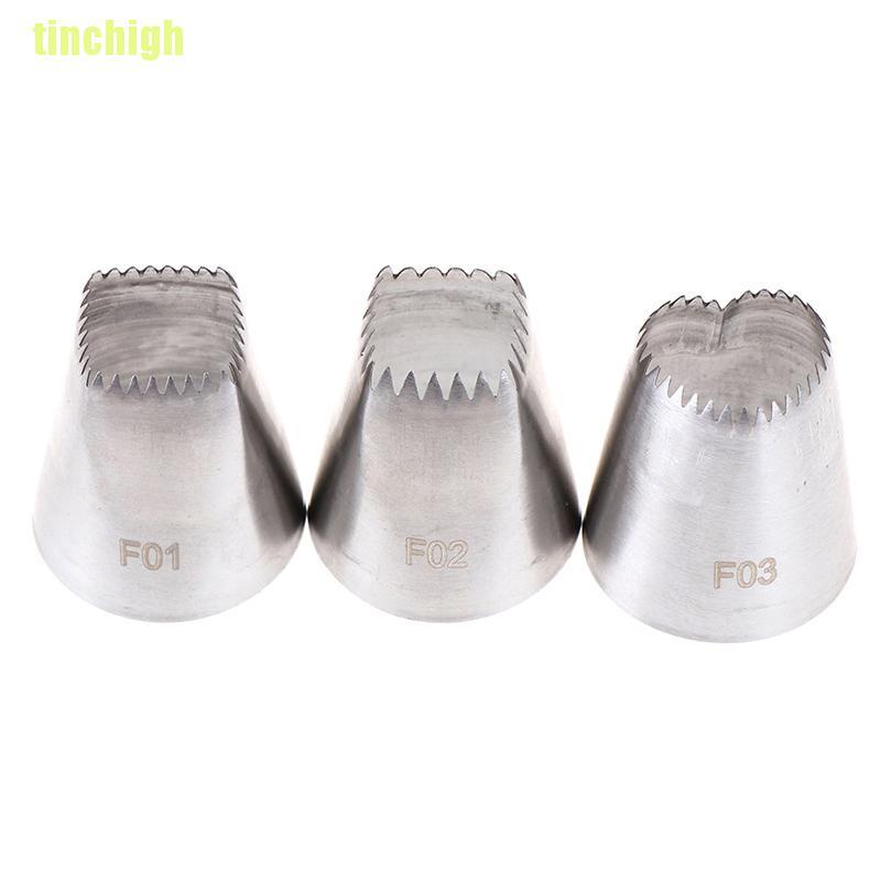 Bộ 3 Cây Kem Trang Trí Đuôi Bắt Kem Hình Vuông / Trái Tim