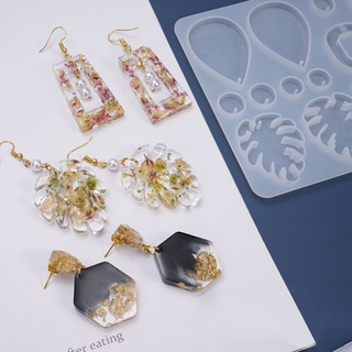 Nhựa Dính Khuôn Silicon Bộ Trang Sức Làm Bộ Dụng Cụ Cho Cabochon Đá Quý Vòng Cổ Mặt Dây Chuyền Bông Tai Vòng Tay Quyến Rũ