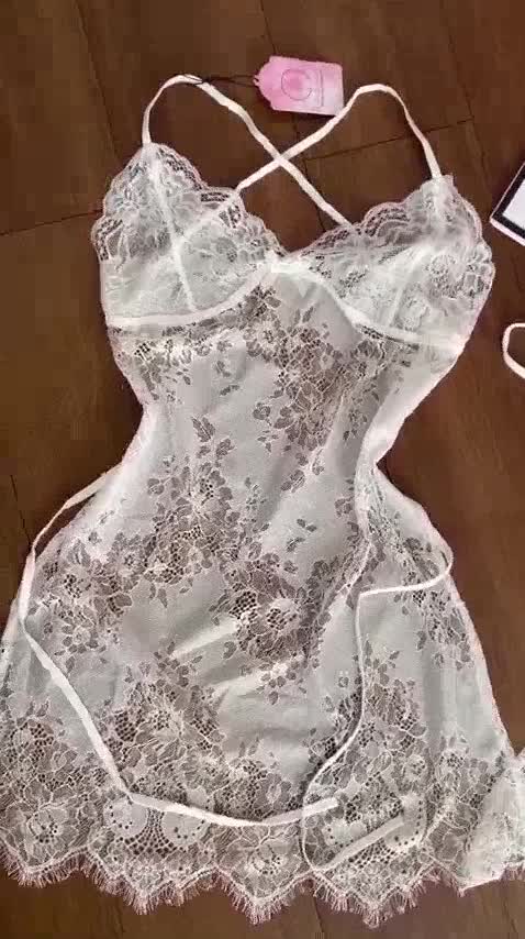 Váy ngủ sexy, đầm ngủ 2 dây ren cho nữ quyến rũ gợi cảm hở lưng VN428 | BigBuy360 - bigbuy360.vn