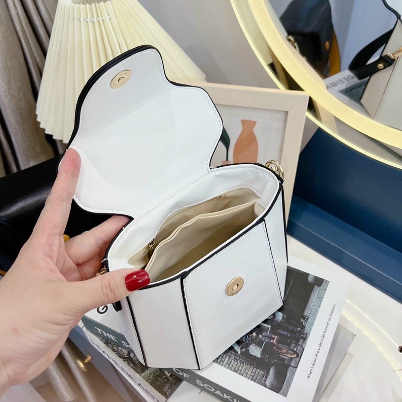 Túi xách cốp cầm tay có dây đeo chéo xinh xắn Hàng Q/Châu siêu xinh