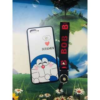 Ốp lưng thời trang in hình dành cho Oppo A3s Tặng dây điện thoại đeo tay