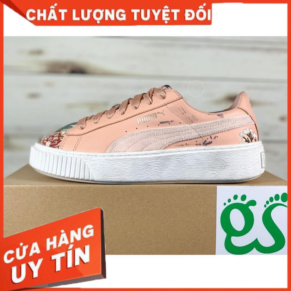 | Xả Xả| [ẢNH THẬT] Giày Thể Thao Chính Hãng 2hand PUMA SUEDE PLATFORM SPECKLED TOP CHAY Có Sẵn | Uy Tín |