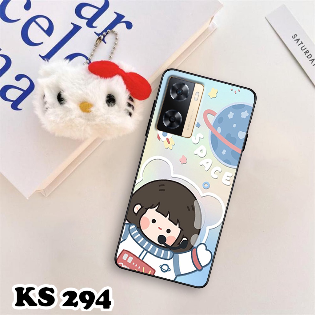 Ốp lưng Oppo A77 - Oppo A77 5G - Ốp in hình Ngân hà &amp; Roro Jumb - Lưng nhám viền TPU