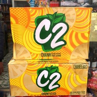 Thùng 24 Chai Hương Chanh Trà Xanh/ Táo C2 (360ml x 24 chai)