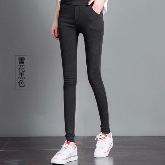 Quần tregging giả bò siêu đẹp