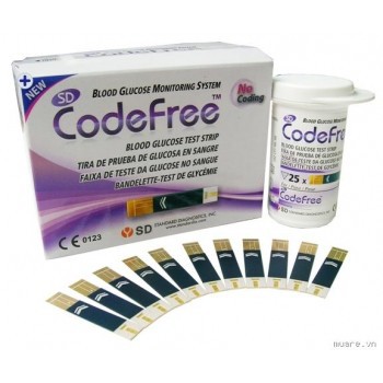 Hộp 50 que thử đường huyết SD Codefree ( tiểu đường SD Code free)