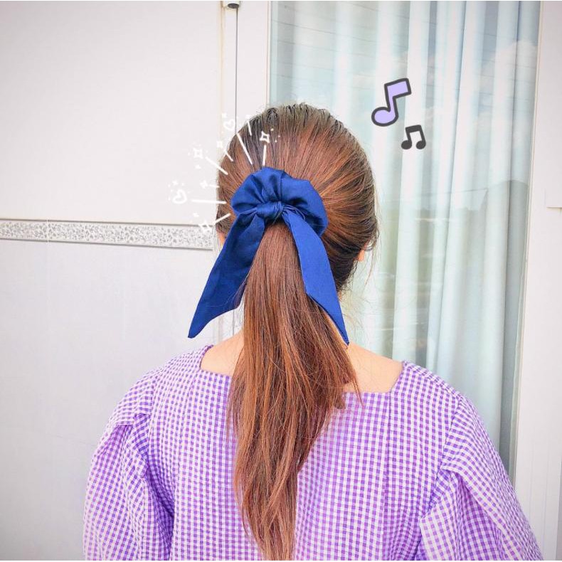 Scrunchies Cột Tóc Nơ ( Nơ Trơn ) HARI