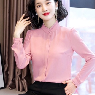 sơ mi cổ lãnh tụ bèo viền